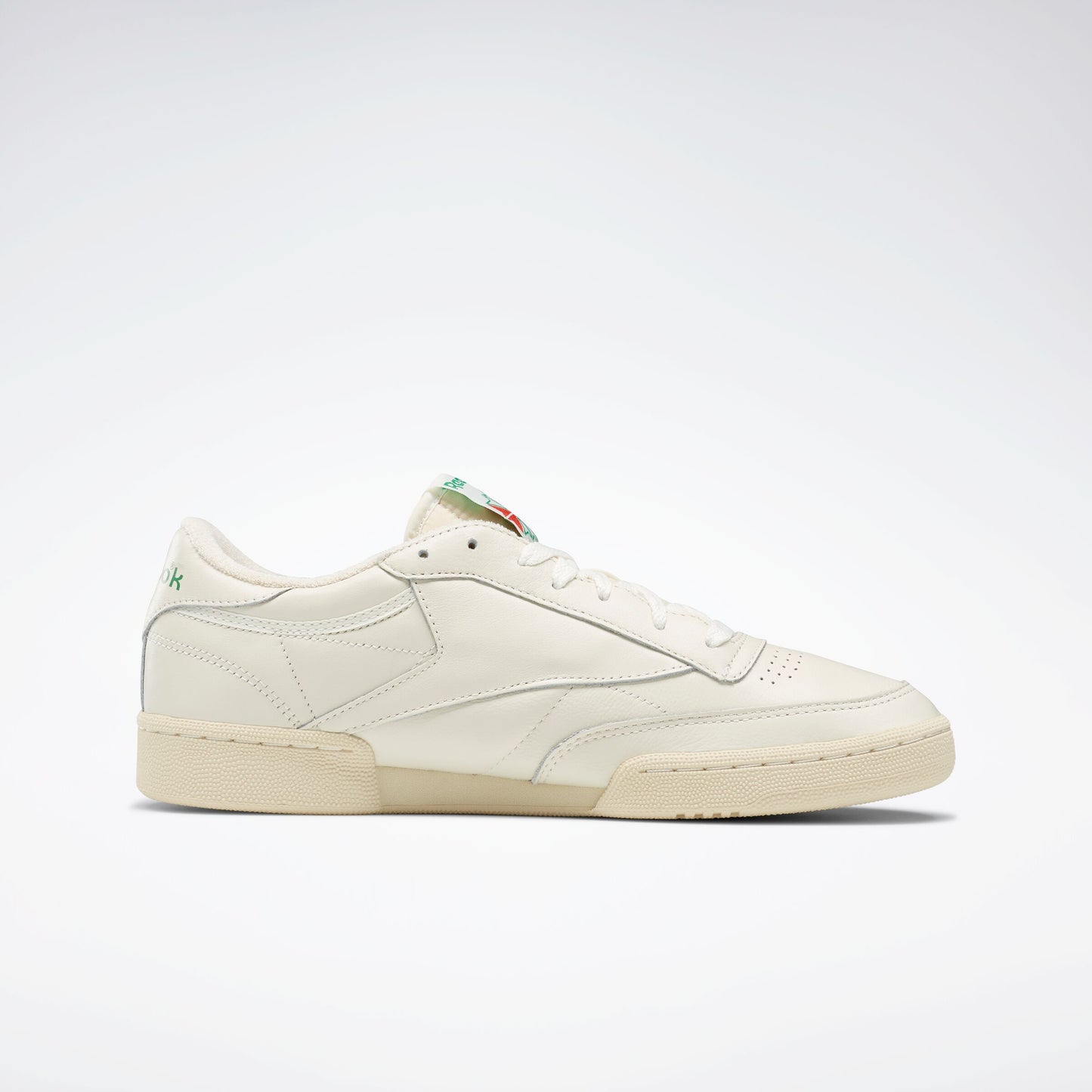 REEBOK FOOTWEAR UNISEX Club C 85 Vintage Shoes TOP-CHALK/PAPERWHT/GLEN GREEN