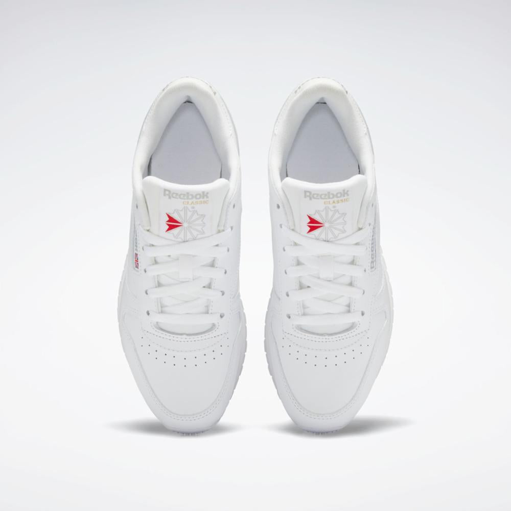 Reebok Footwear Women Classic Leather Shoes FTWR WHT/FTWR WHT/PURE GRY 3