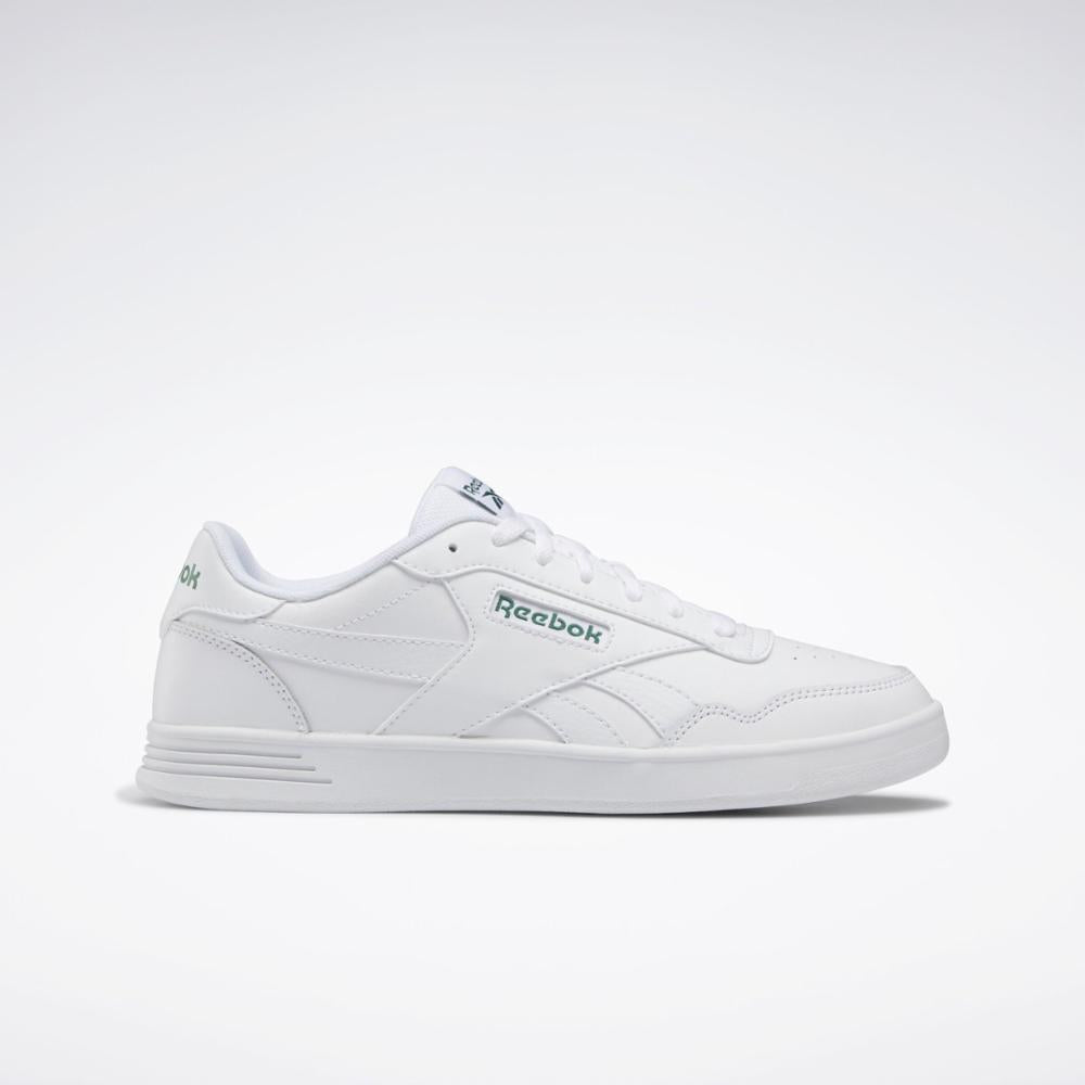 Reebok Footwear Men Reebok Court Advance Shoes FTWWHT FTWWHT CLOGRN