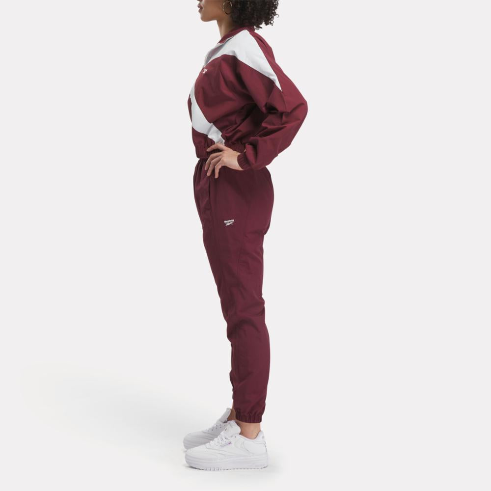 Reebok Apparel Women Classics Franchise Track Pants MAROON