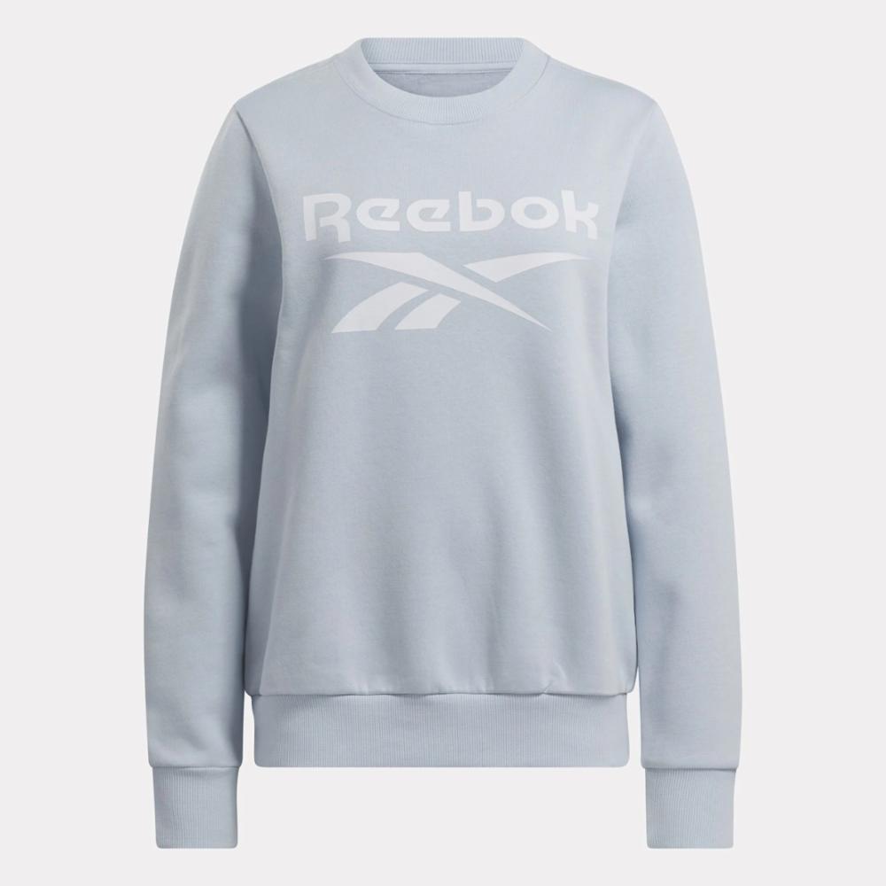 Reebok Apparel Women Reebok Identity Big Logo Fleece Sweatshirt FEEL GOOD BLUE