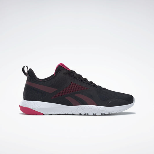 Reebok Footwear Women Flexagon Force 3 Wide Fit Training Shoes CBLACK/MAROON/PURPNK