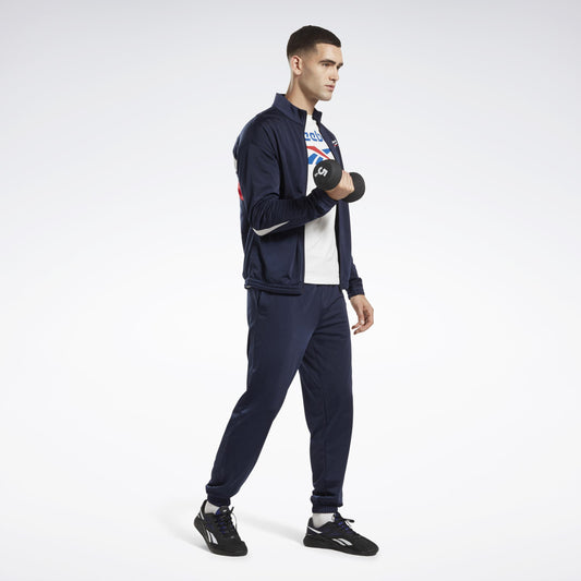 Reebok Apparel Men Reebok Identity Vector Knit Track Pants VECTOR NAVY