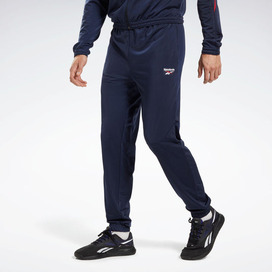 Reebok Apparel Men Reebok Identity Vector Knit Track Pants VECTOR NAVY