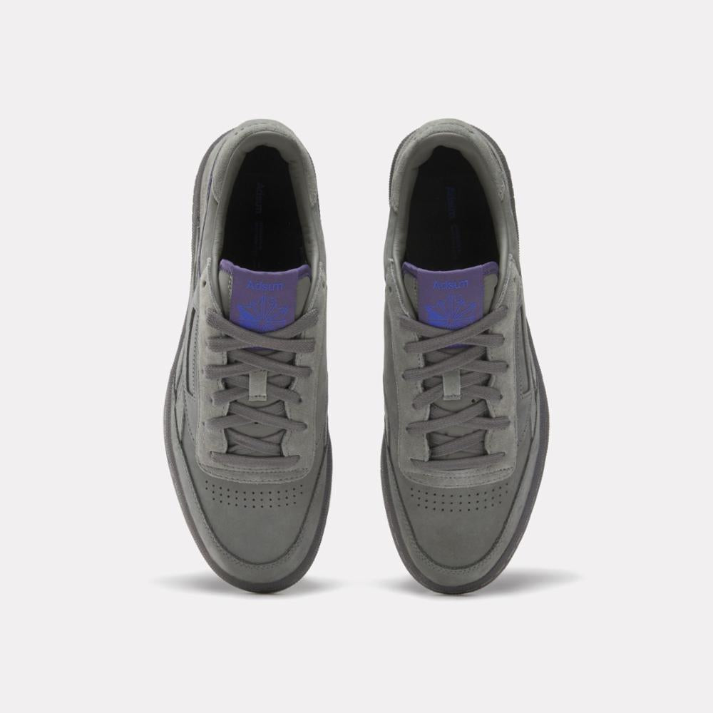 Reebok Footwear Men Reebok x Adsum Club C Revenge Shoes ESSGRY/PURGRY/CBLACK