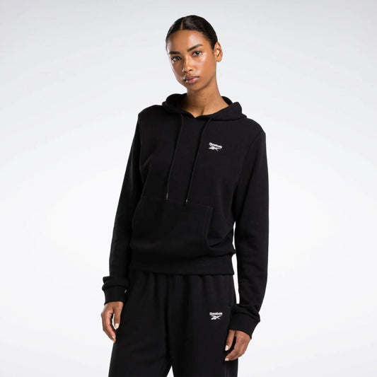 Reebok Apparel Women Reebok Identity Small Logo French Terry Hoodie BLACK