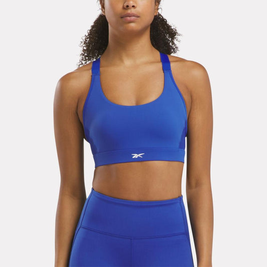 Reebok Apparel Women Lux High-Impact Bra BOUNDLESS BLUE