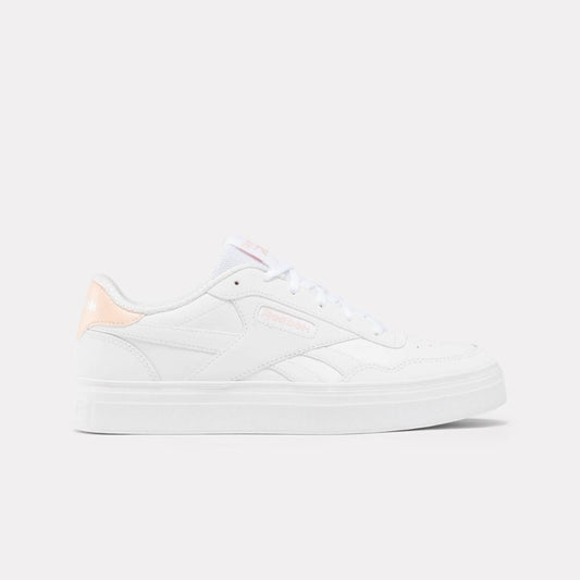 Reebok Footwear Women Reebok Court Advance Bold Shoes WHITE/WHITE/WASHEDCLAY