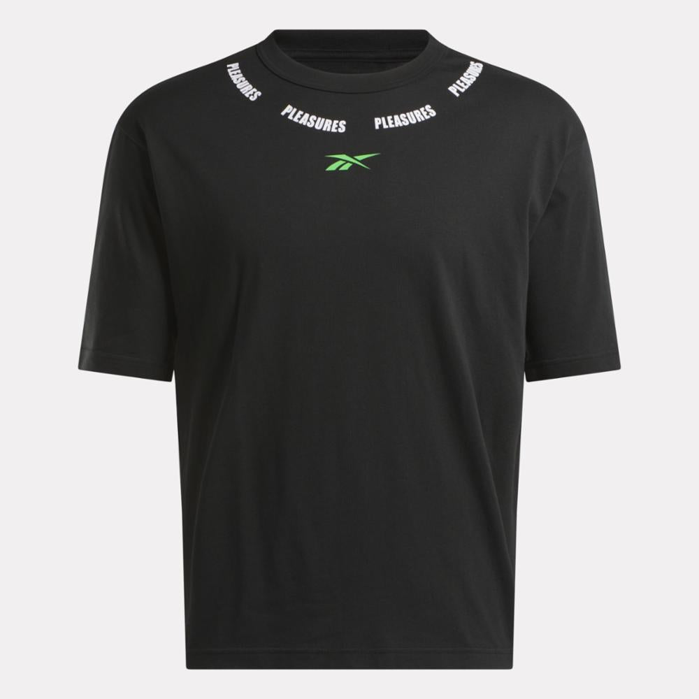 Reebok Apparel Men Reebok x Pleasures Tee BLACK