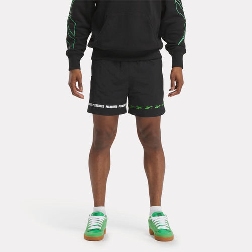 Reebok Apparel Men Reebok x Pleasures Shorts BLACK