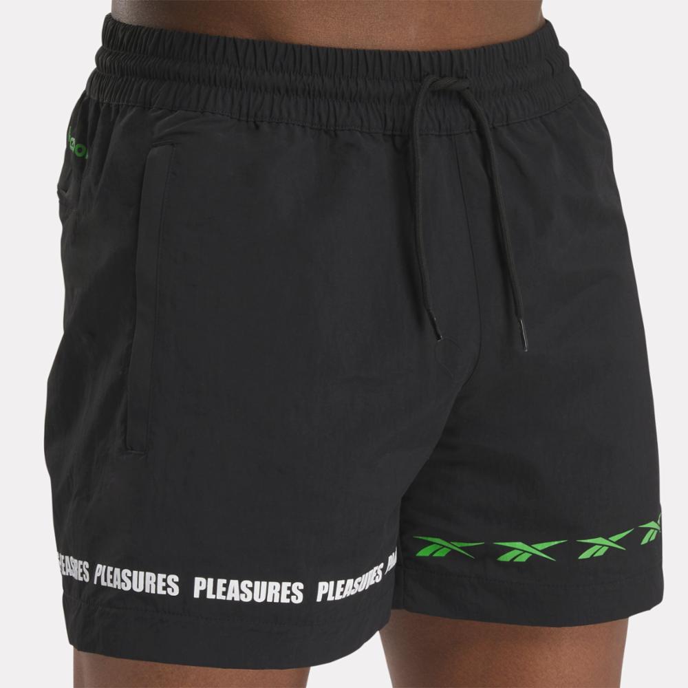 Reebok Apparel Men Reebok x Pleasures Shorts BLACK