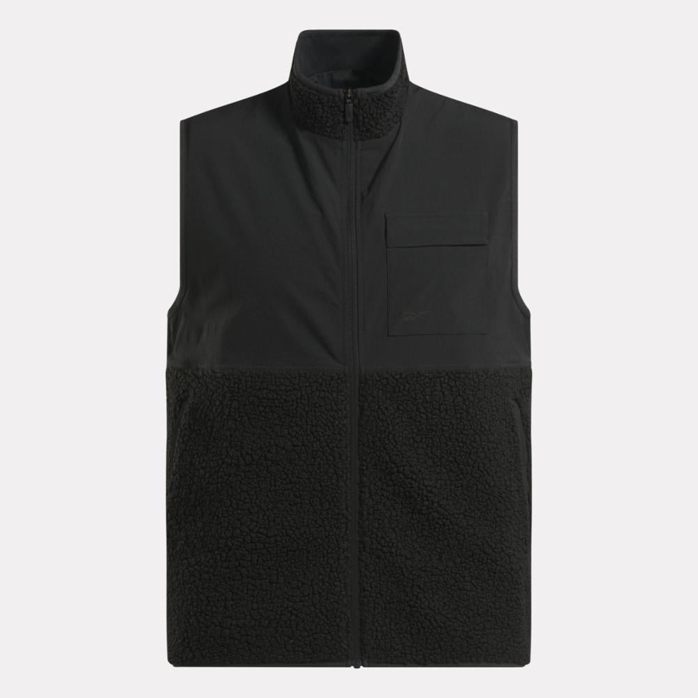 Reebok Apparel Men Active Collective SkyStretch Winter Vest BLACK