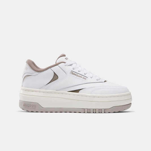 Reebok Footwear Women Club C Extra Shoes WHITE/HAZYGREY/GRITTYGREY