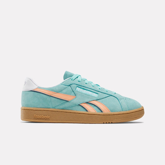 Reebok Footwear Men Club C Grounds UK Shoes AIAQUA/SUNKISSEDORANGE/GUM