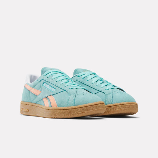 Reebok Footwear Men Club C Grounds UK Shoes AIAQUA/SUNKISSEDORANGE/GUM