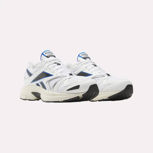 Reebok Footwear Men Premier Road Plus VI Shoes WHITE/WASHED BLACK/OPTIMUM BLU