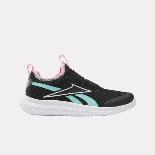 Reebok Footwear Kids Rush Runner Slip-On Shoes - Pre-School BLACK/AIAQUA/ASTROROSE