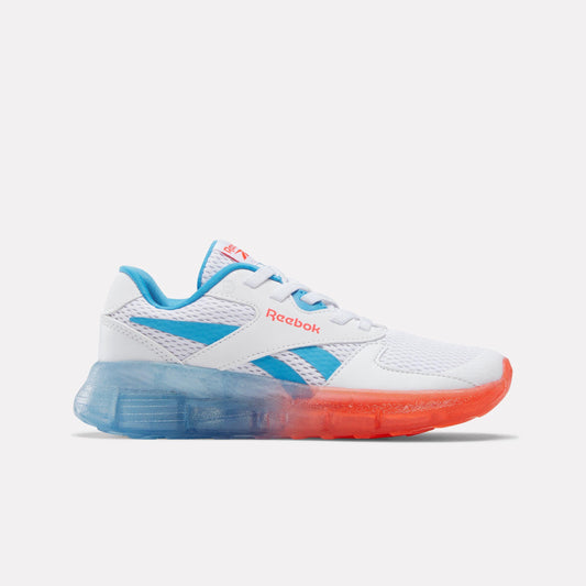 Reebok Footwear Kids Zig 'n Glow 2 Elastic Lace Shoes - Pre-School FTWRWHITE/ENERGYRED/ALWAYSBLUE