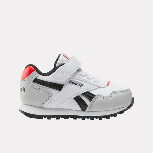 Reebok Footwear Kids Reebok Glide Elastic Lace & Top Strap Shoes - Toddler FTWRWHITE/MISTGREY/ENERGYRED