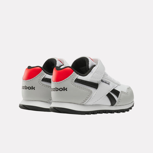 Reebok Footwear Kids Reebok Glide Elastic Lace & Top Strap Shoes - Toddler FTWRWHITE/MISTGREY/ENERGYRED