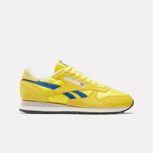 Reebok Footwear Men Classic Leather Shoes GOLDEN HAZE/OPTIMUM BLUE/CHALK
