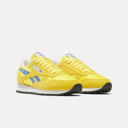 Reebok Footwear Men Classic Leather Shoes GOLDEN HAZE/OPTIMUM BLUE/CHALK