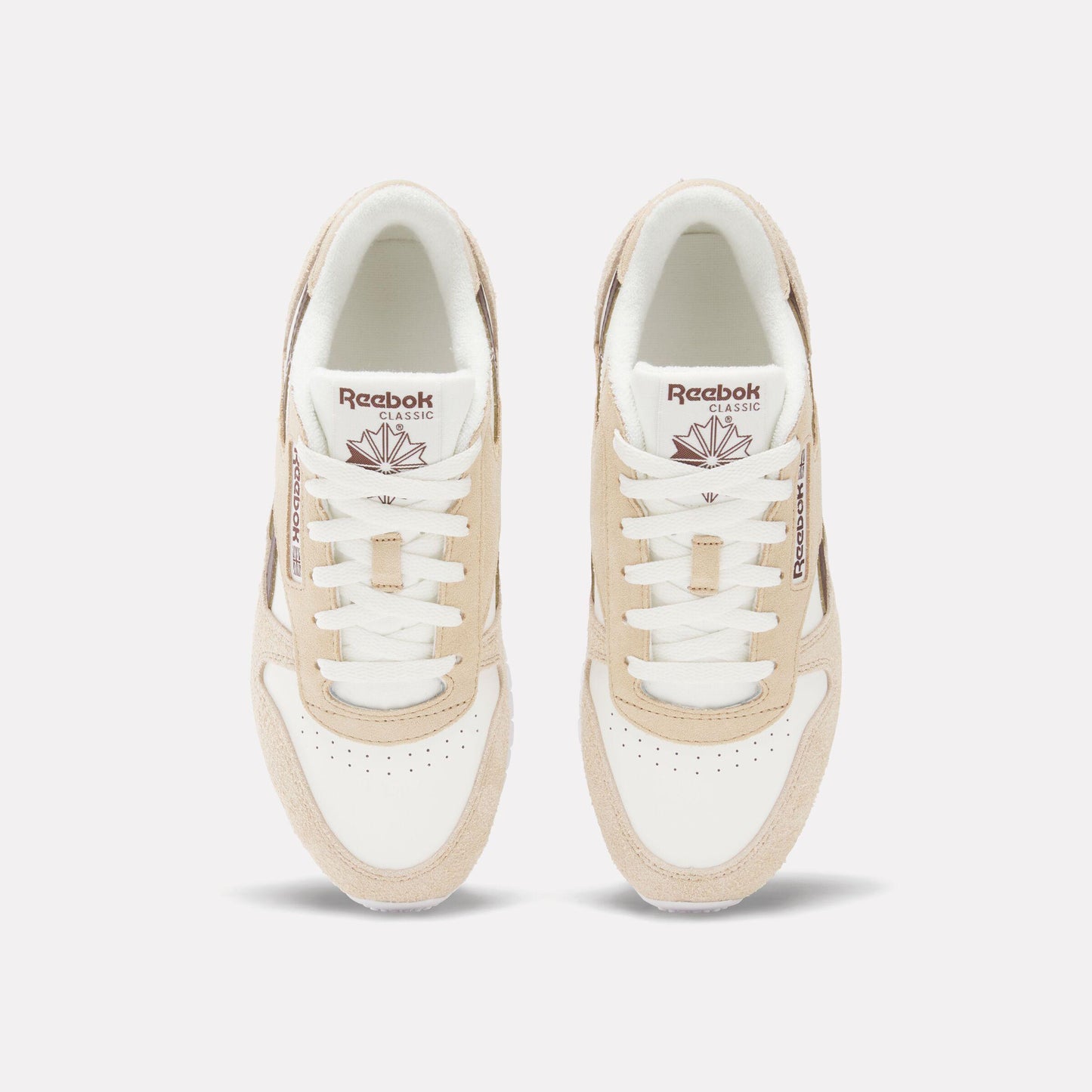 Reebok Footwear Women Classic Leather Shoes CHALK/TAN/UNEARTHED BROWN