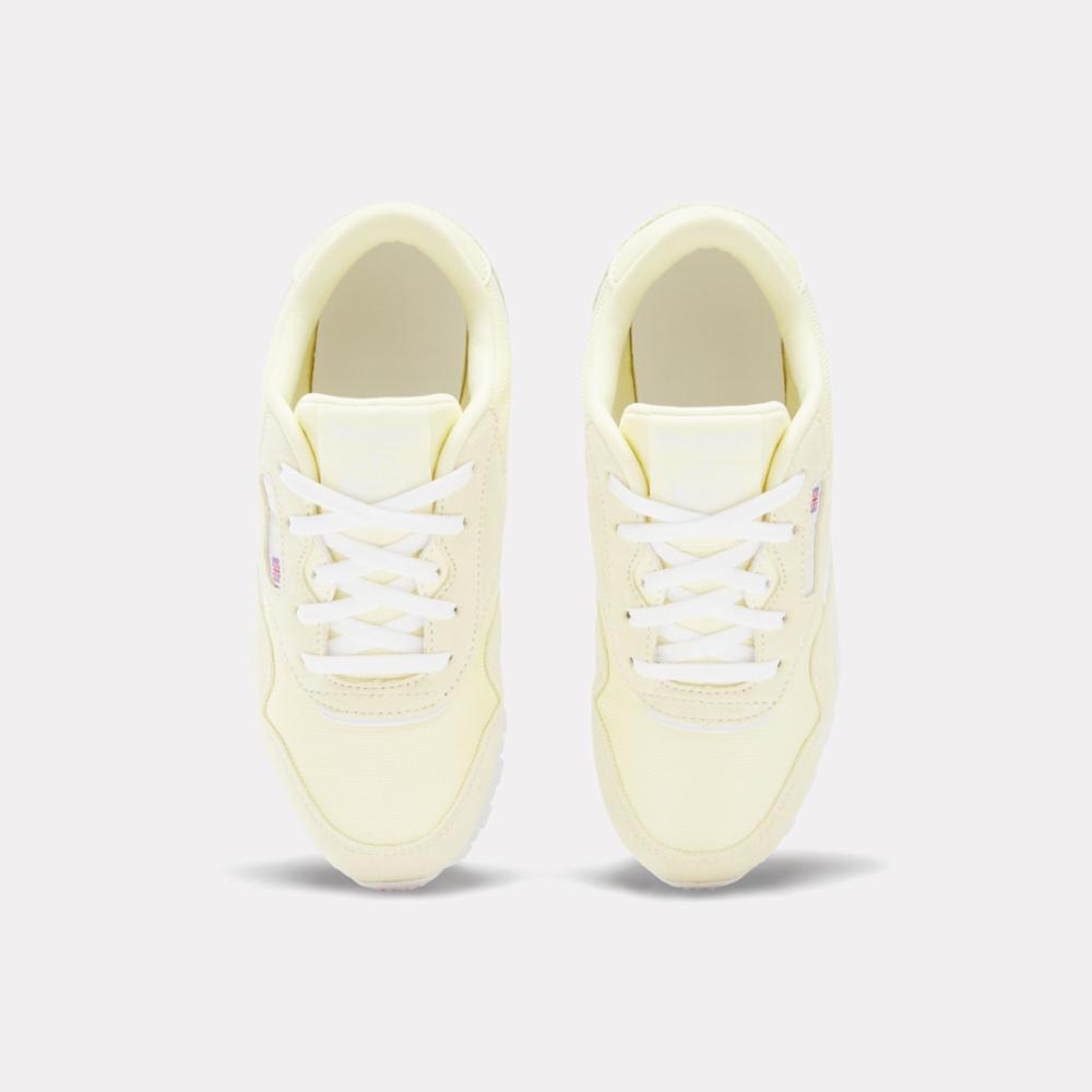 Reebok Footwear Kids Classic Nylon Shoes - Pre-School BLEACHEDYELLOW/WHITE