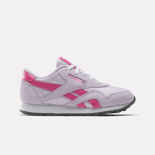 Reebok Footwear Kids Classic Nylon Shoes - Pre-School DIGITAL GLEAM/TRUE PINK/WHITE