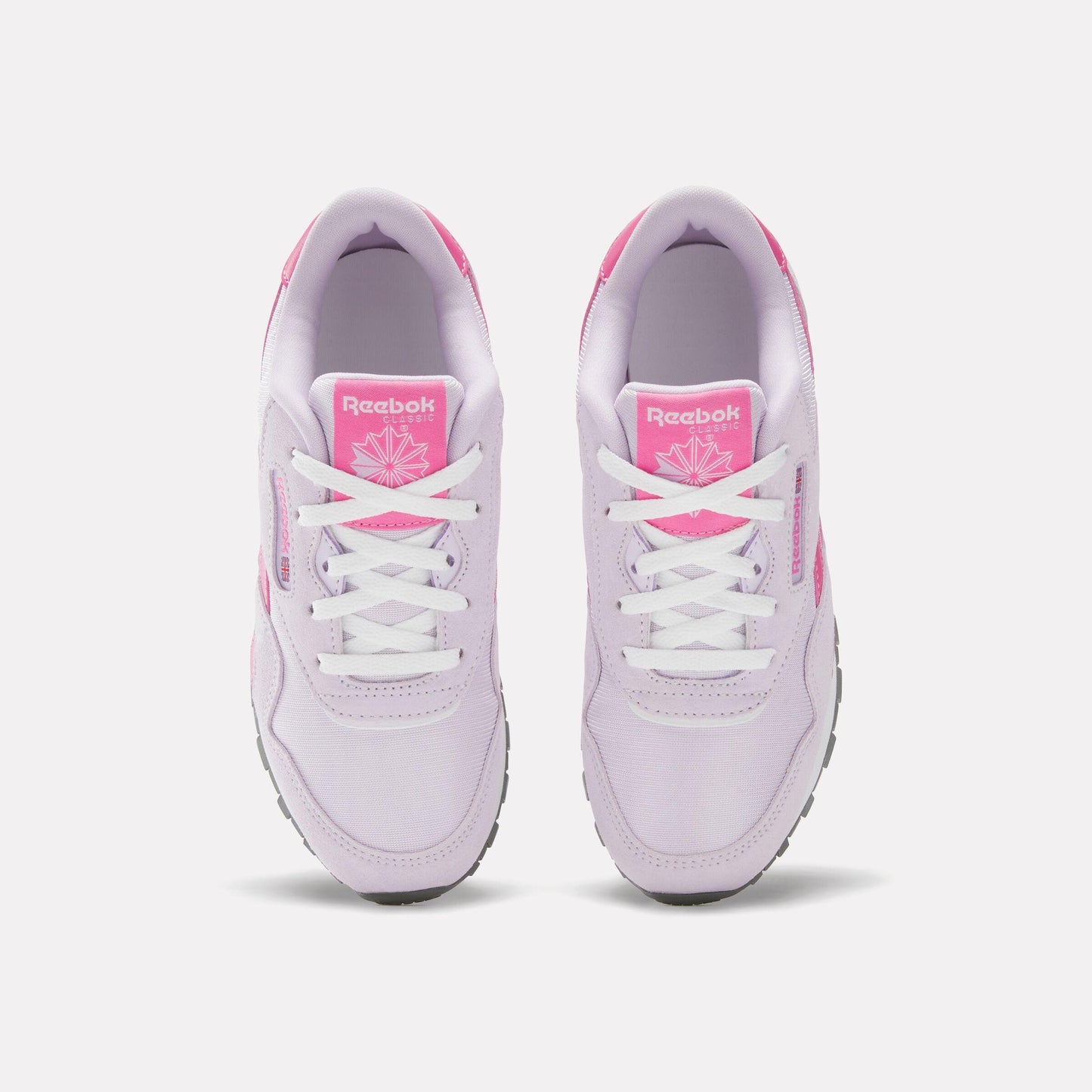 Reebok Footwear Kids Classic Nylon Shoes - Pre-School DIGITAL GLEAM/TRUE PINK/WHITE