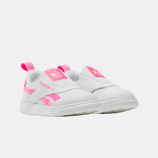 Reebok Footwear Kids Club C Revenge Slip-On Shoes - Toddler WHITE/ATOMICPINK/ELECTRICYELLO