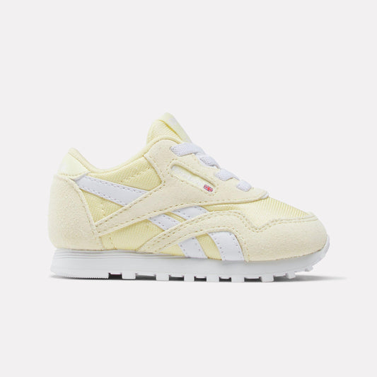 Reebok Footwear Kids Classic Nylon Shoes (Baby & Toddler) BLEACHEDYELLOW/WHITE