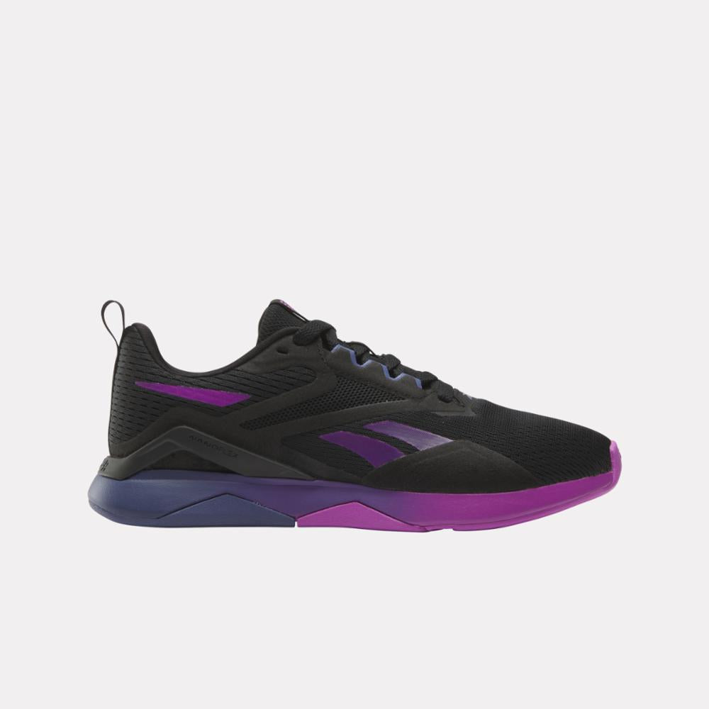 Reebok Footwear Women Nanoflex TR Training Shoes BLACK/PURPLE