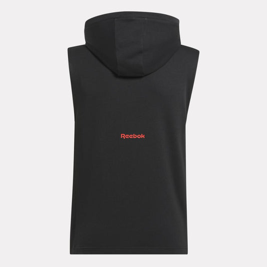 Reebok Apparel Men Basketball Sleeveless Hoodie BLACK