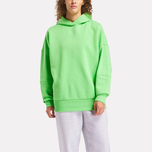 Reebok Apparel Women Lux Oversized Hoodie SOLAR LIME