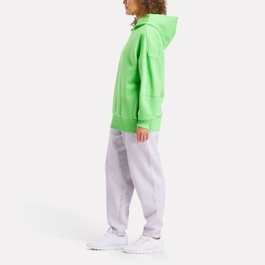 Reebok Apparel Women Lux Oversized Hoodie SOLAR LIME