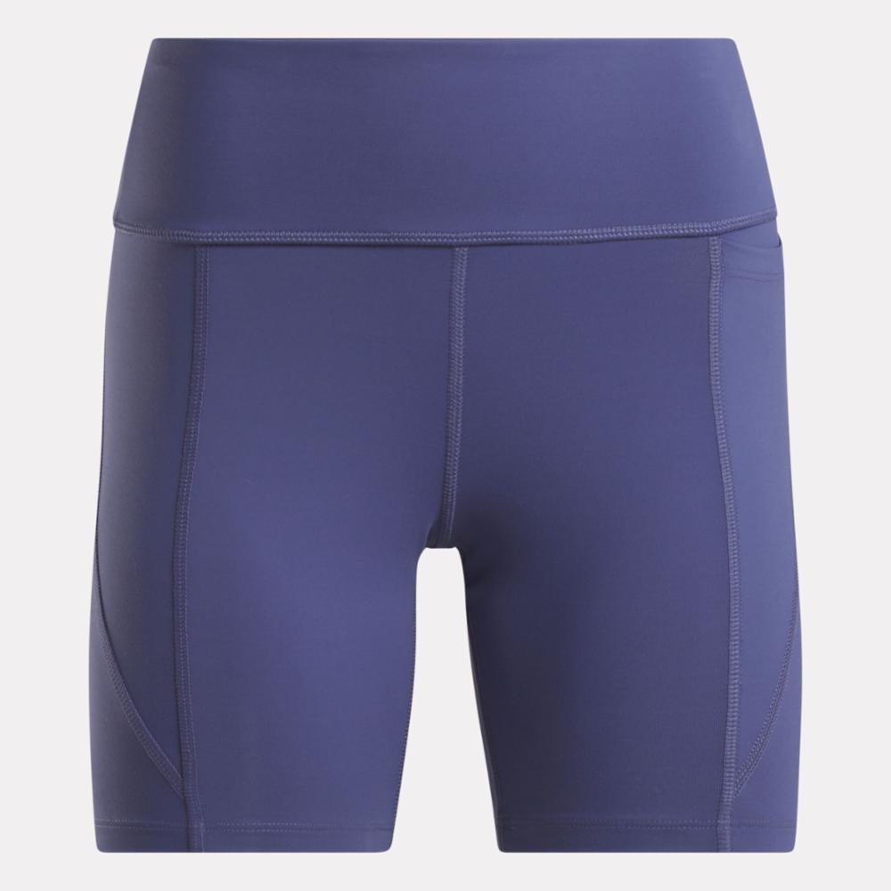 Reebok Apparel Women Lux High Rise Biker Shorts 6" TWILIGHT PURPLE