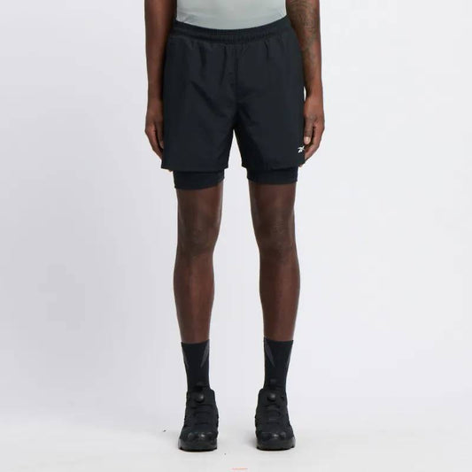 Reebok Apparel Men Athlete Hype 2-In-1 Shorts BLACK