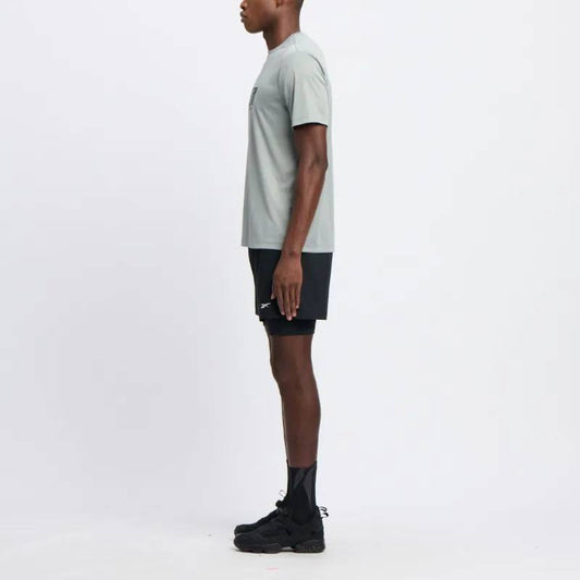 Reebok Apparel Men Athlete Hype 2-In-1 Shorts BLACK