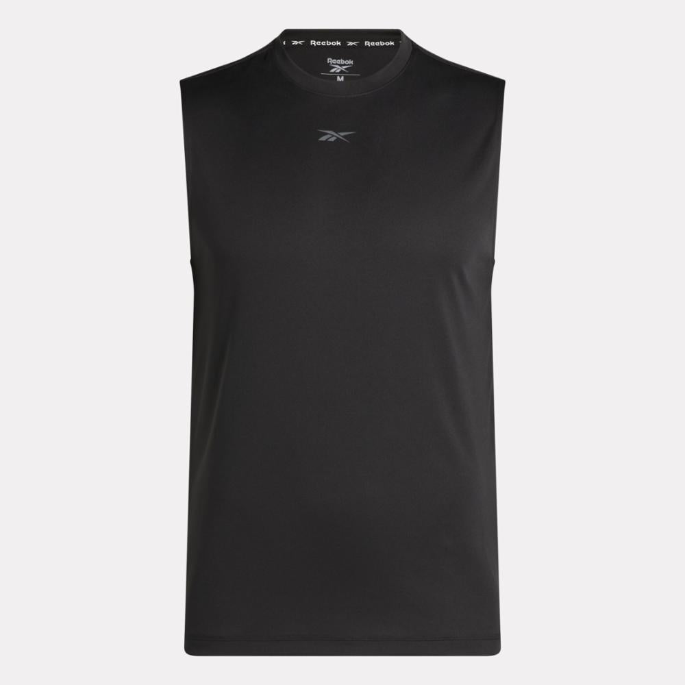 Reebok Apparel Men Training Sleeveless Tech T-Shirt BLACK