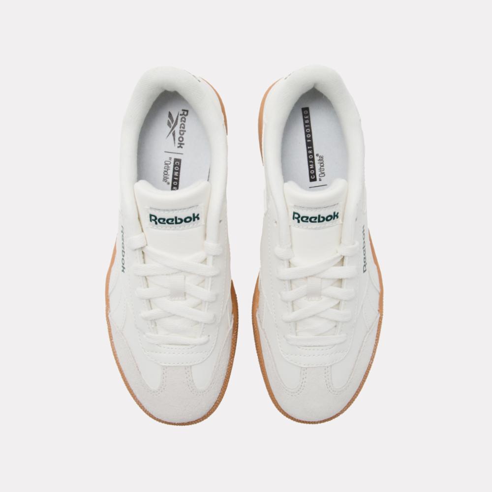 Reebok Footwear Men Smash Edge Shoes CHALK/CHALK/DARK GREEN