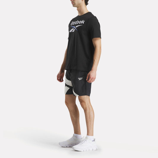 Reebok Apparel Men Classics Vector Woven Shorts 7" BLACK/CHALK