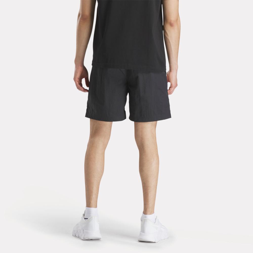 Reebok Apparel Men Classics Vector Woven Shorts 7" BLACK/CHALK