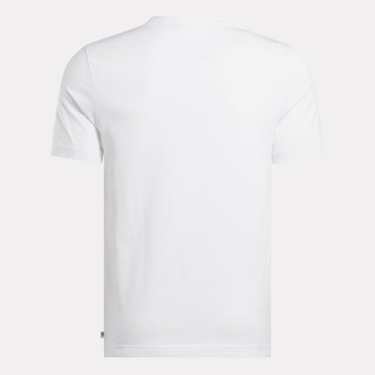 Reebok Apparel Men Graphic Series Basketball Drip T-Shirt WHITE