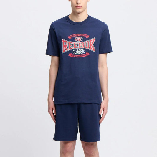 Reebok Apparel Men Graphic Series Tradition T-Shirt NAVY