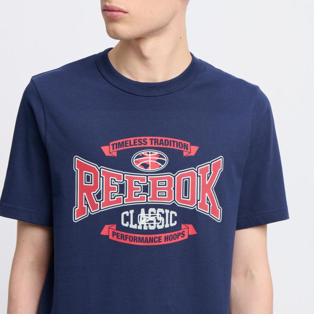 Reebok Apparel Men Graphic Series Tradition T-Shirt NAVY