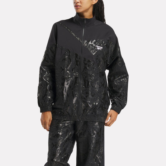 Reebok Apparel Women Basketball Off-Court Warm-Up Jacket BLACK