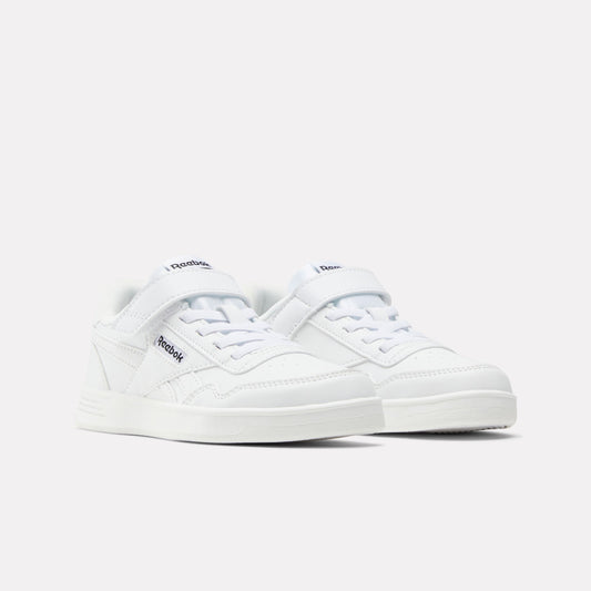 REEBOK FOOTWEAR KIDS Reebok Court Advance Elastic & Top Strap Shoes - Preschool FTWRWHT/FTWRWHT/FTWRWHT