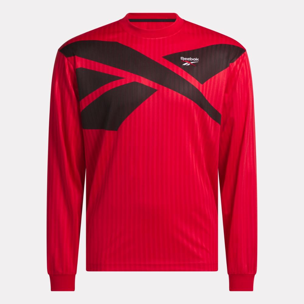 Reebok Apparel Men Crosscheck Long Sleeve Jersey VECTOR RED