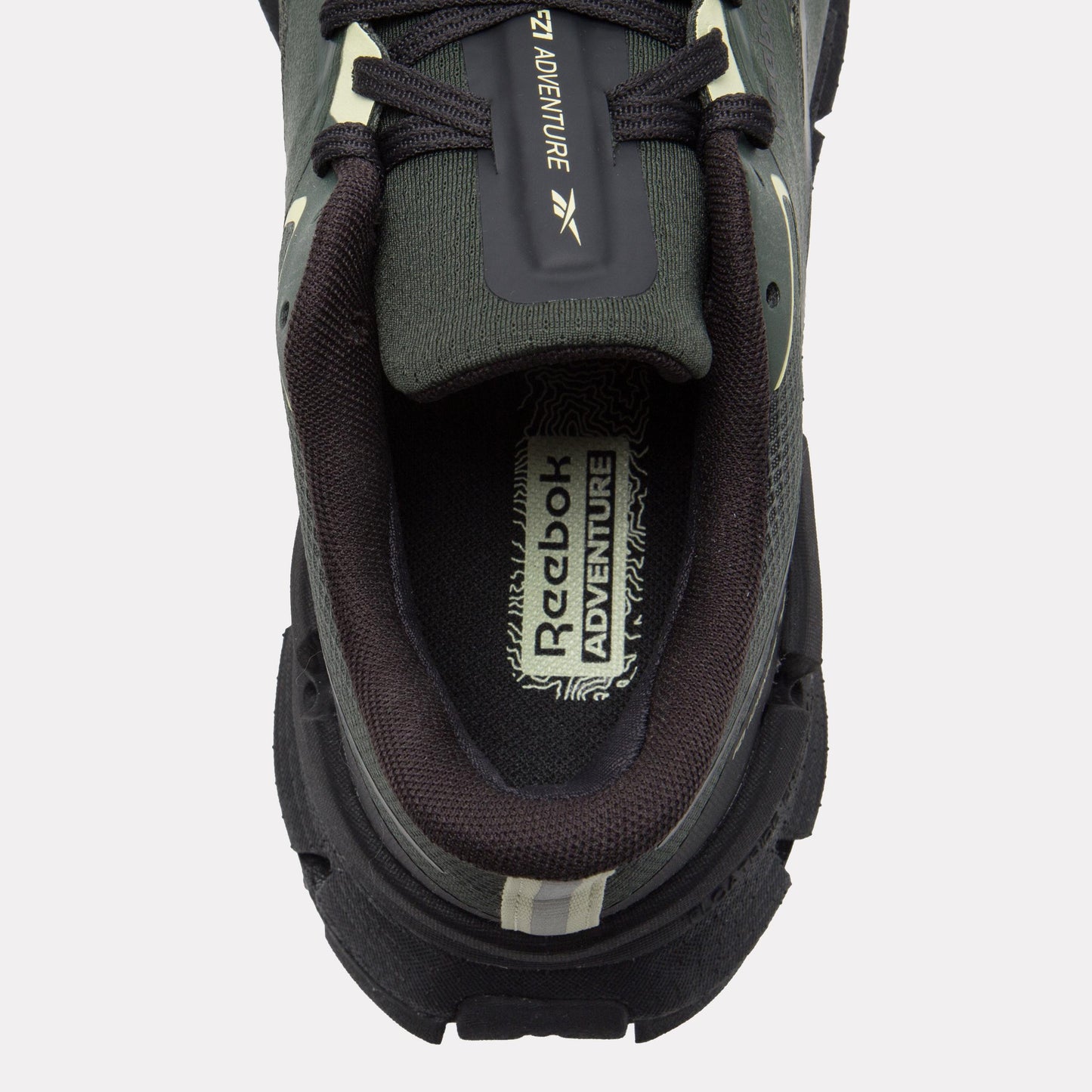 Reebok Footwear Men FloatZig 1 Adventure Shoes GRIT GREEN/WASHED BLACK/YELLOW